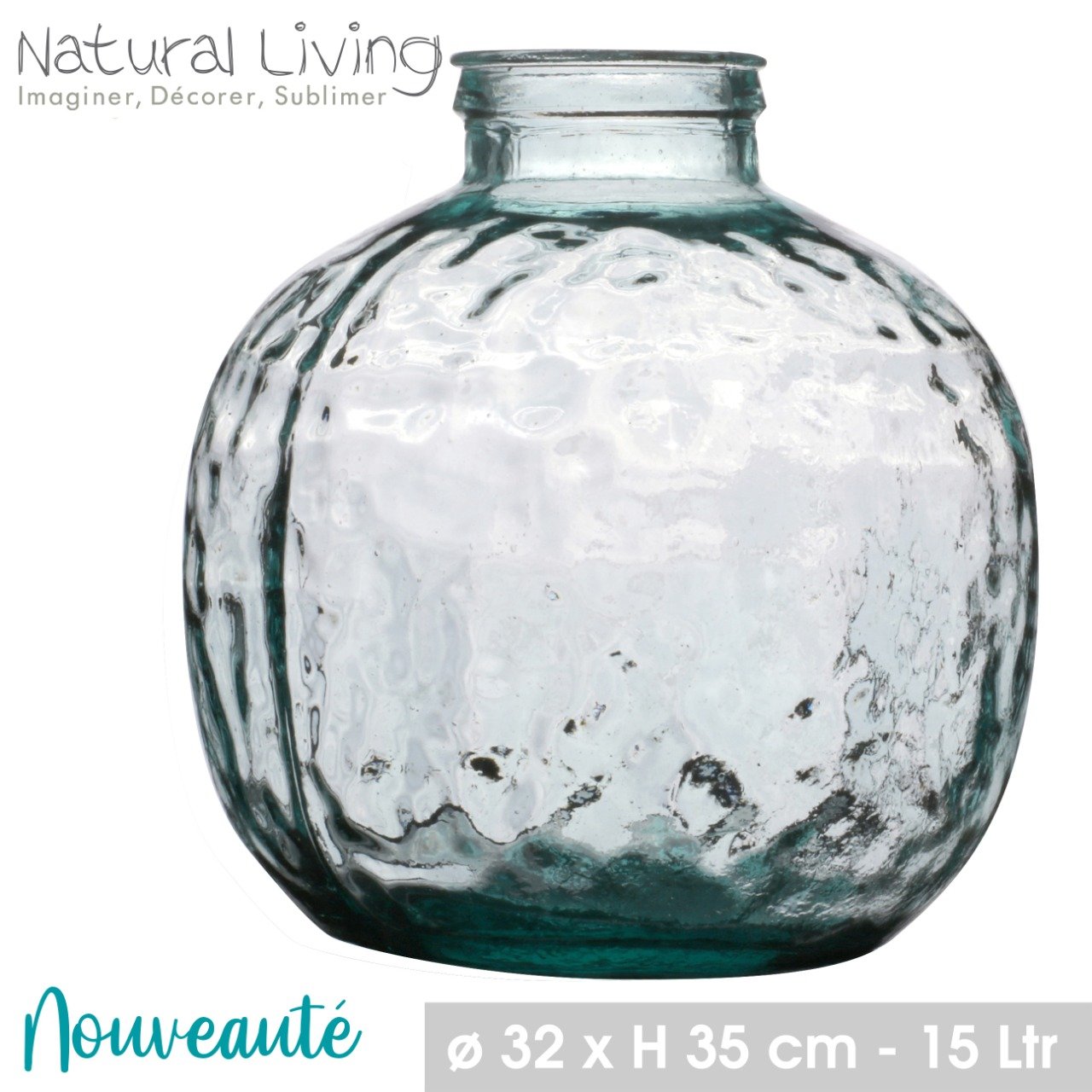 BOUTEILLE VERRE RECYCLE 1,5L 