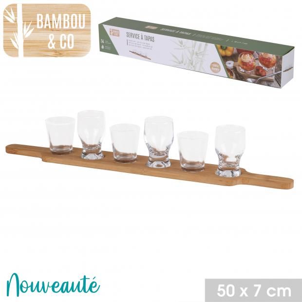 PLANCHE TAPAS SUPPORT BAMBOU